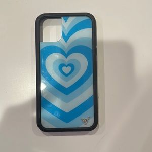 wildflower iPhone 11 case in blue moon latte